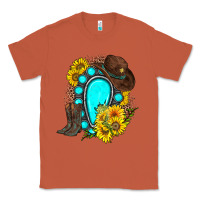 Copper western turquoise gemstone Classic Tee - Zillion Design Studio