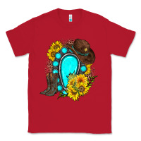Red western turquoise gemstone Classic Tee - Zillion Design Studio