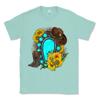 Seafoam western turquoise gemstone Classic Tee - Zillion Design Studio