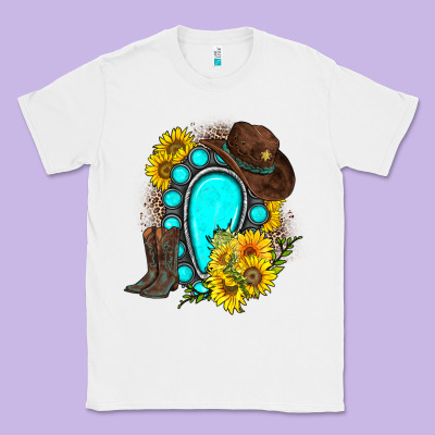 Classic Tee western turquoise gemstone