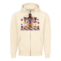 Sandshell god bless america Zipper Hoodie - texasbilliewilder