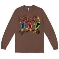 Chestnut let's get lit Long Sleeve Tee - MaliasSmallBusiness
