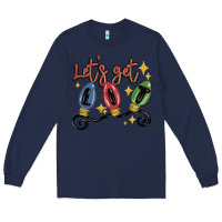 Navy let's get lit Long Sleeve Tee - MaliasSmallBusiness