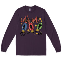 Plum let's get lit Long Sleeve Tee - MaliasSmallBusiness