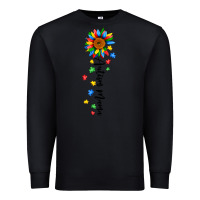 Black autism mama sunflower black Premium Sweatshirt - JahusDesignShop