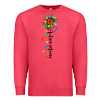 Cardinal autism mama sunflower black Premium Sweatshirt - JahusDesignShop
