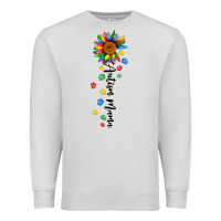 Dove Grey autism mama sunflower black Premium Sweatshirt - JahusDesignShop