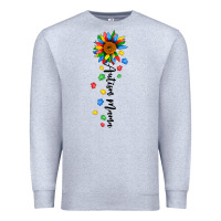 Heather Grey autism mama sunflower black Premium Sweatshirt - JahusDesignShop