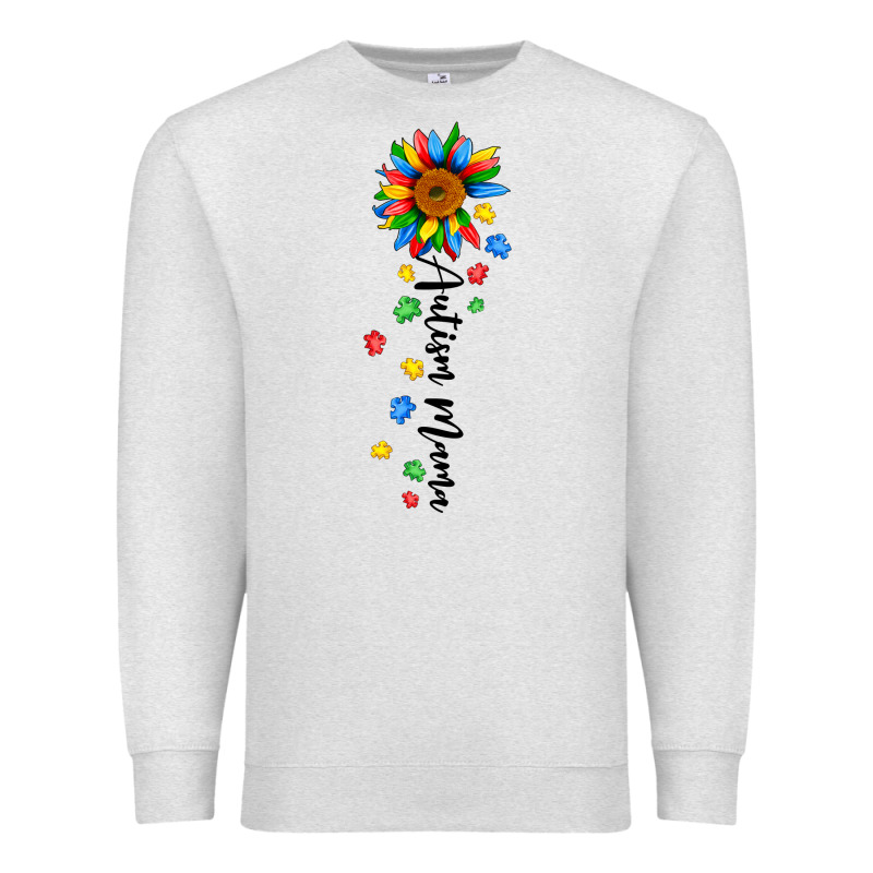 Autism Mama Sunflower Black Premium Sweatshirt by JahusDesignShop | Teevron