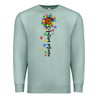 Seafoam autism mama sunflower black Premium Sweatshirt - JahusDesignShop
