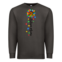 Smoke autism mama sunflower black Premium Sweatshirt - JahusDesignShop