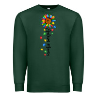Sports Green autism mama sunflower black Premium Sweatshirt - JahusDesignShop