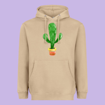 Mexican Cactus Heavyweight Hoodie Designed By Fadigitalartstudio