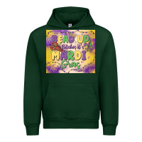 Forest Green bead up bitches it's mardi gras Urban Hoodie - MaliasSmallBusiness
