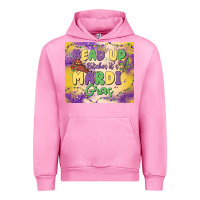 Fuchsia Pink bead up bitches it's mardi gras Urban Hoodie - MaliasSmallBusiness