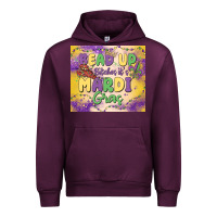Mauve Wine bead up bitches it's mardi gras Urban Hoodie - MaliasSmallBusiness