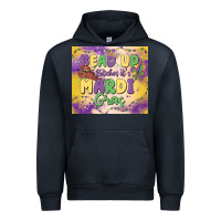 Navy bead up bitches it's mardi gras Urban Hoodie - MaliasSmallBusiness