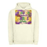Pigment Pistachio bead up bitches it's mardi gras Urban Hoodie - MaliasSmallBusiness