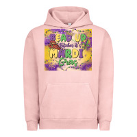 Pigment Salmon bead up bitches it's mardi gras Urban Hoodie - MaliasSmallBusiness