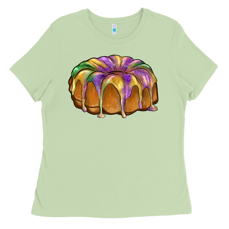 King Cake Ladies Tee by BarkalooDesign | Teevron