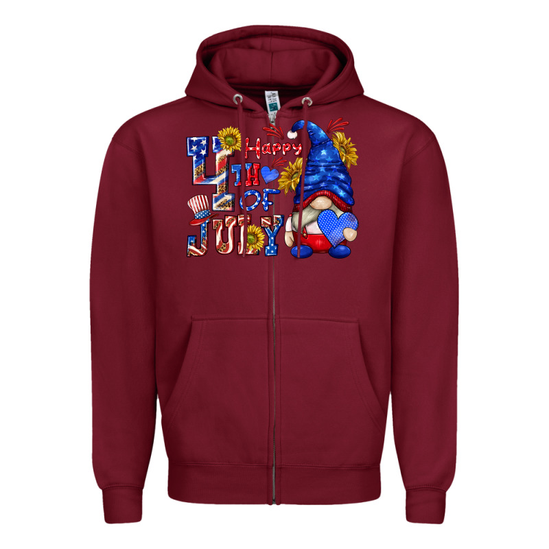 Happy 4 Th Of July Zipper Hoodie by texasbilliewilder | Teevron