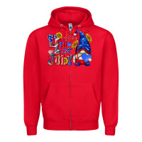 Red happy 4 th of july Zipper Hoodie - texasbilliewilder