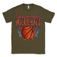 Army Green busy raising ballers basketball Classic Tee - texasbilliewilder