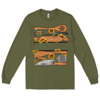 Army Green custom name kitchen tools Long Sleeve Tee - MaliasSmallBusiness