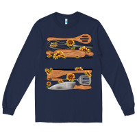 Navy custom name kitchen tools Long Sleeve Tee - MaliasSmallBusiness