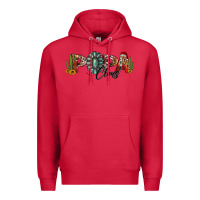 Cardinal western christmas papa claus sunflowers and cactus Premium Hoodie - Jasminsmagicworld