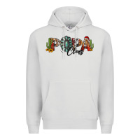 Dove Grey western christmas papa claus sunflowers and cactus Premium Hoodie - Jasminsmagicworld