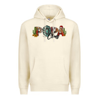 Sandshell western christmas papa claus sunflowers and cactus Premium Hoodie - Jasminsmagicworld