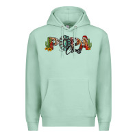 Seafoam western christmas papa claus sunflowers and cactus Premium Hoodie - Jasminsmagicworld