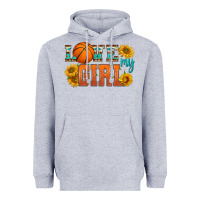 Heather Grey love my girl basketball Heavyweight Hoodie - HRA Design Shop