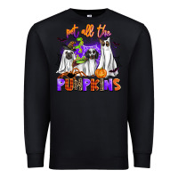 Black pet all the pupkins Premium Sweatshirt - AdoDesignShop