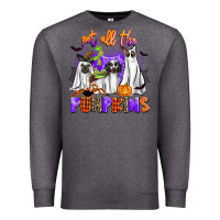 Charcoal Heather pet all the pupkins Premium Sweatshirt - AdoDesignShop
