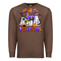 Chestnut pet all the pupkins Premium Sweatshirt - AdoDesignShop