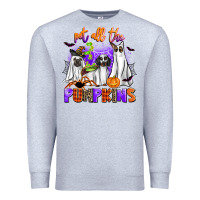 Heather Grey pet all the pupkins Premium Sweatshirt - AdoDesignShop