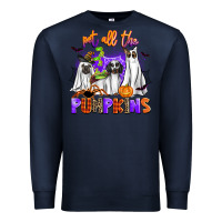 Navy pet all the pupkins Premium Sweatshirt - AdoDesignShop