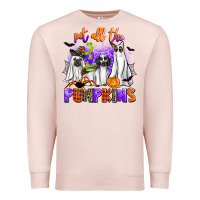 Pale Pink pet all the pupkins Premium Sweatshirt - AdoDesignShop
