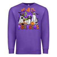 Purple pet all the pupkins Premium Sweatshirt - AdoDesignShop