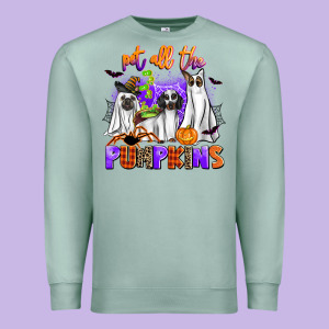 Pet All The Pupkins Premium Sweatshirt Designed By Adodesignshop