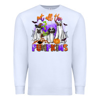 White pet all the pupkins Premium Sweatshirt - AdoDesignShop