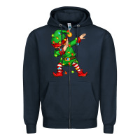 Navy dabbing elf Zipper Hoodie - Zillion Design Studio
