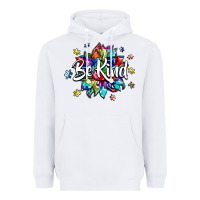White be kind2 Heavyweight Hoodie - SublimationCraftShop