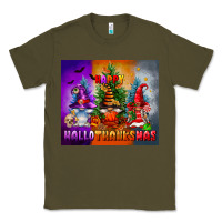 Army Green happy hallothanksmas Classic Tee - FaDigitalArtStudio