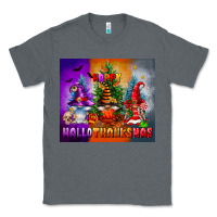 Charcoal Heather happy hallothanksmas Classic Tee - FaDigitalArtStudio
