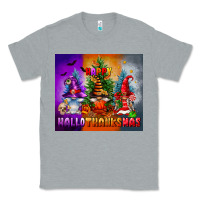 Heather Grey happy hallothanksmas Classic Tee - FaDigitalArtStudio