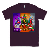 Plum happy hallothanksmas Classic Tee - FaDigitalArtStudio