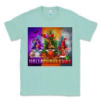 Seafoam happy hallothanksmas Classic Tee - FaDigitalArtStudio